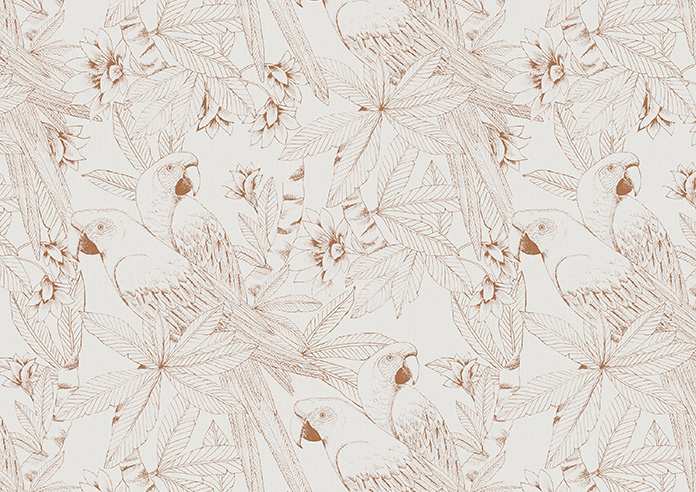 Peruvian Parrots, Spice - Twist&Fit Roller Blind - Image 6